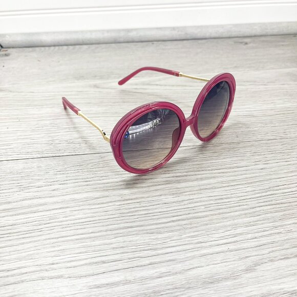 70s Revival Maroon Statement Sunglasses - Picture 4 of 5